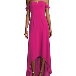 Aidan Mattox high-low gown in raspberry NWT